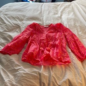 Vineyard Vines pink and orange top. Worn once